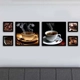 Tranh treo tường Bộ cà phê sáng (HG)