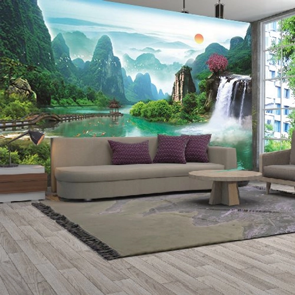 Tranh Dán Tường Thiên Nhiên Sông Nước - Mẫu 10