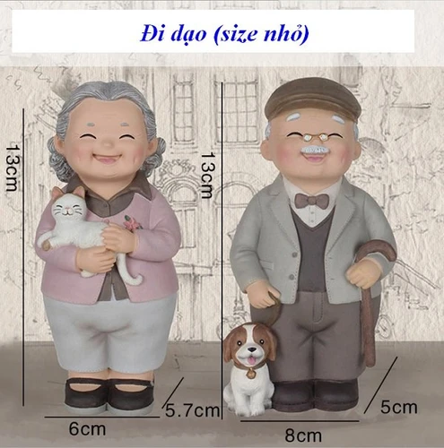 Búp bê ông bà đi dạo size nhỏ