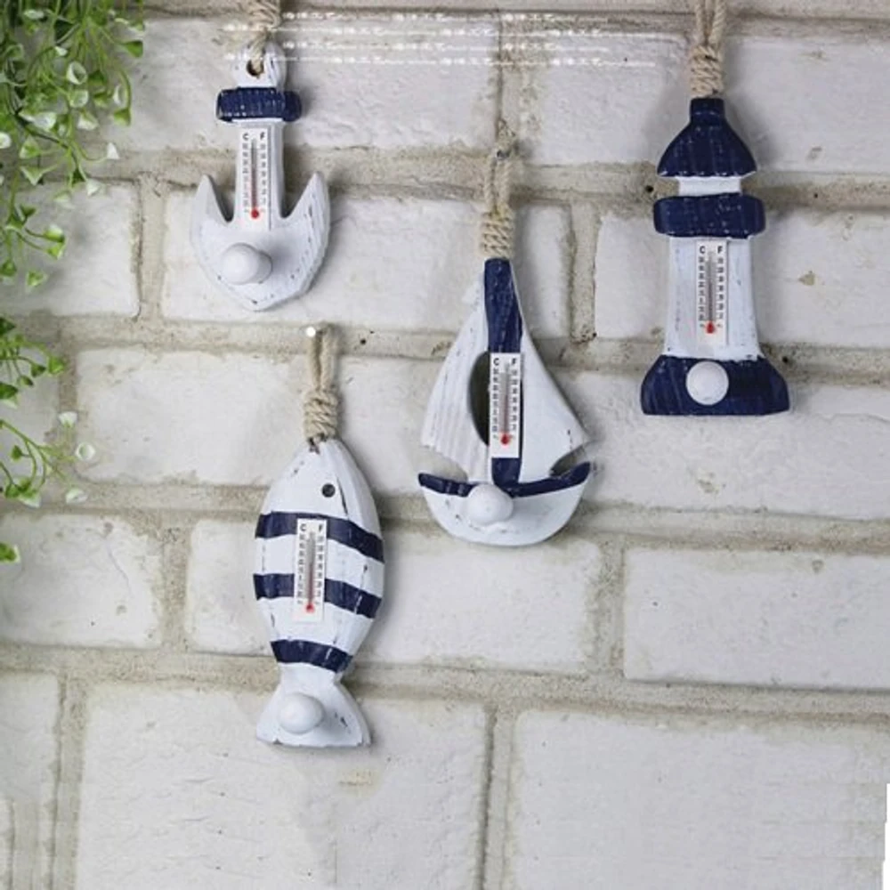 Móc treo kèm nhiệt kế phong cách biển