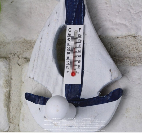 Móc treo kèm nhiệt kế phong cách biển