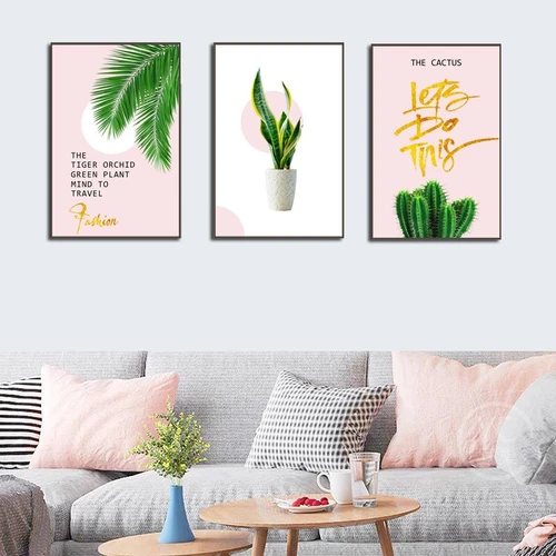 Tranh treo tường xương rồng xanh (KE-005)