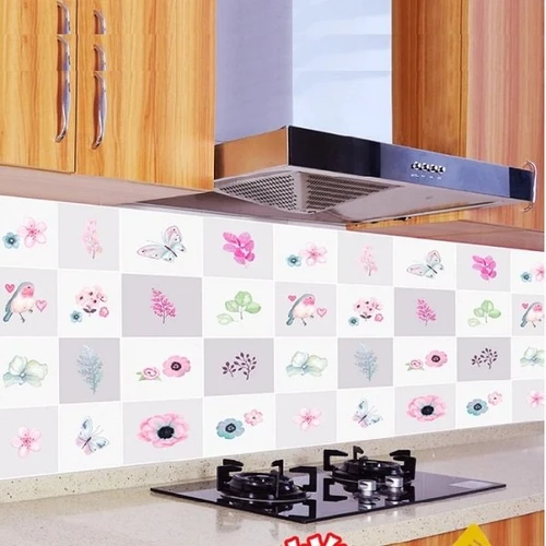 Decal dán bếp các loài hoa 2