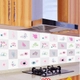 Decal dán bếp các loài hoa 2