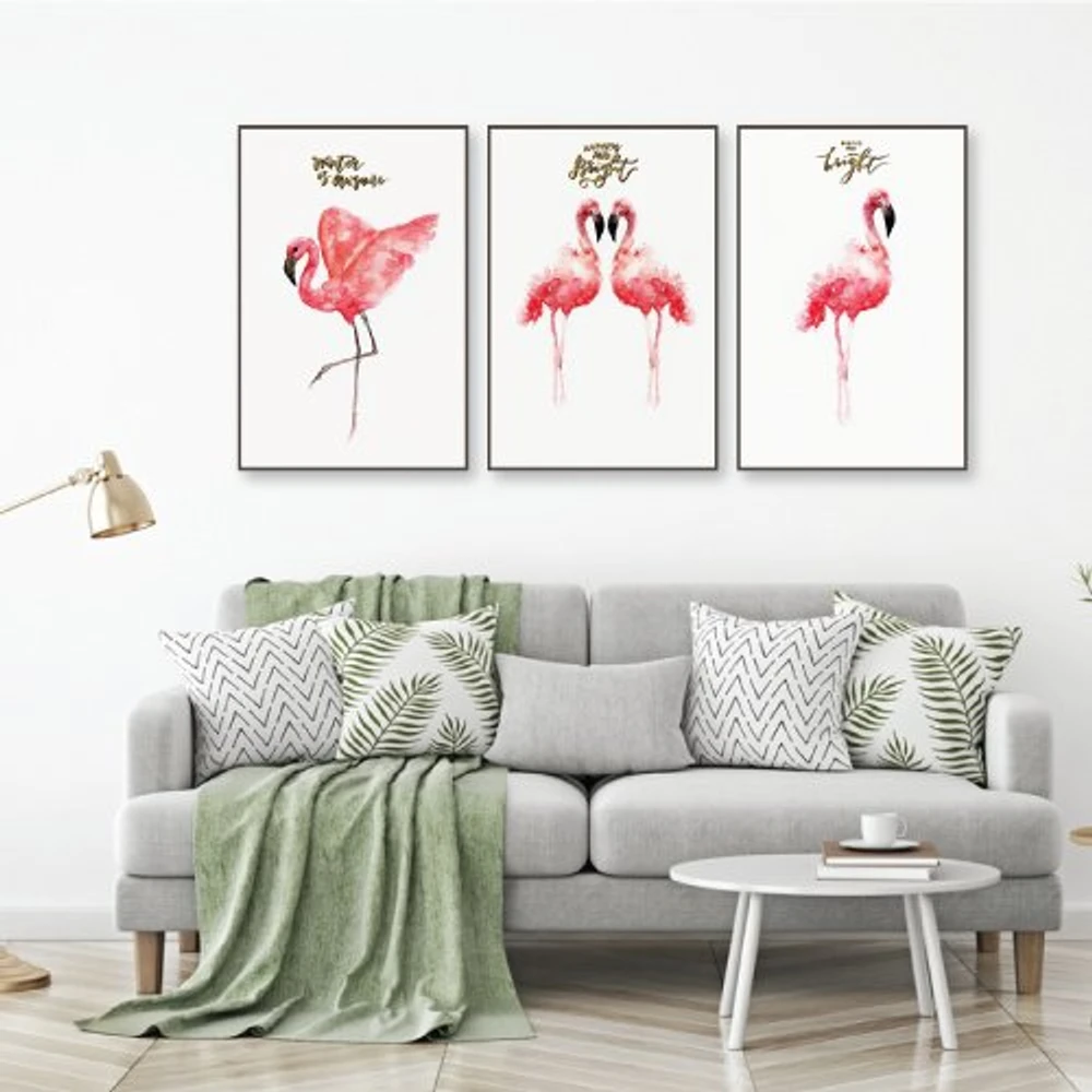 Tranh treo tường đôi hồng hạc (KE-011)