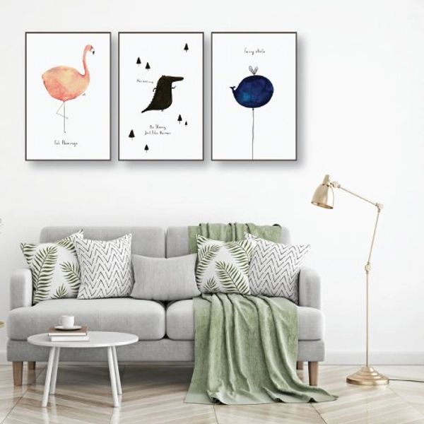 Tranh Treo Tường Các Bạn Động Vật Ngộ Nghĩnh Dễ Thương