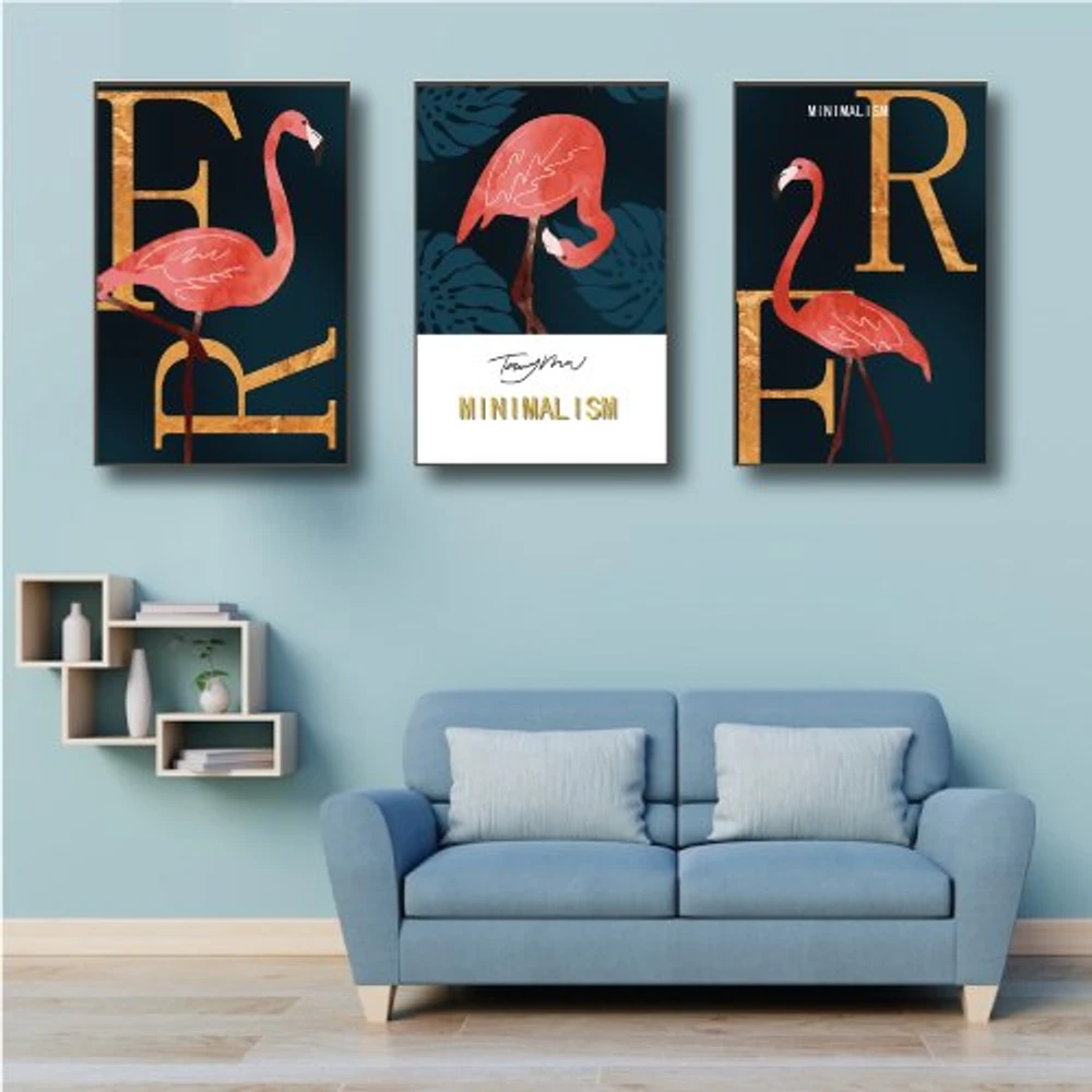 Tranh treo tường hồng hạc minimal (KE-073)