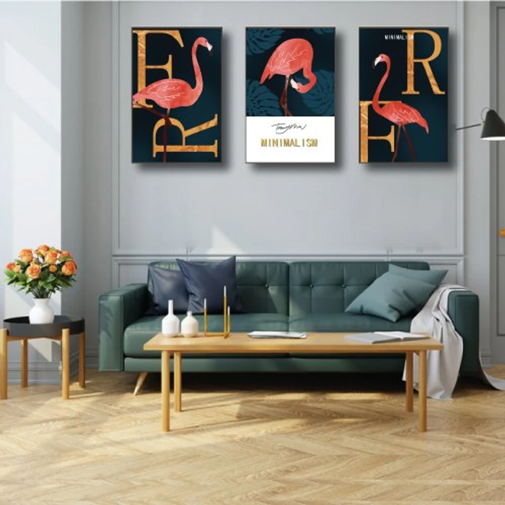 Tranh treo tường hồng hạc minimal (KE-073)