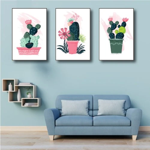 Tranh treo tường xương rồng (KE-079)