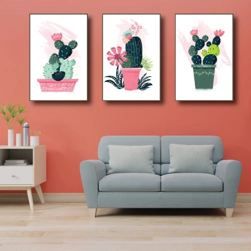 Tranh treo tường xương rồng (KE-079)