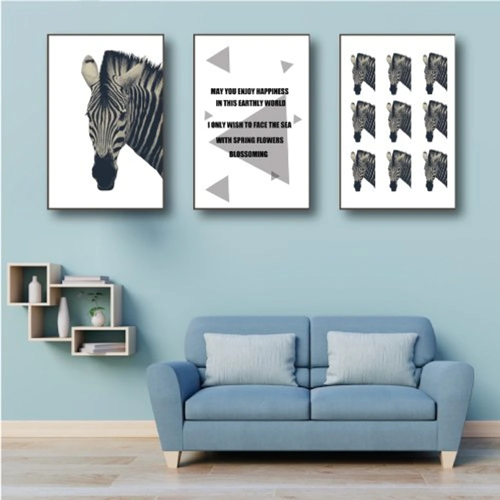 Tranh treo tường ngựa vằn (KE-098)