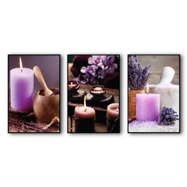 Tranh treo tường spa hoa lavender