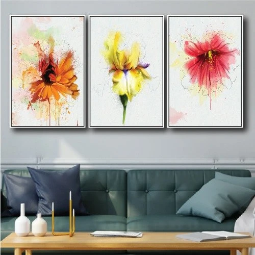 Tranh Treo Tường Sắc Màu Hoa Nghệ Thuật