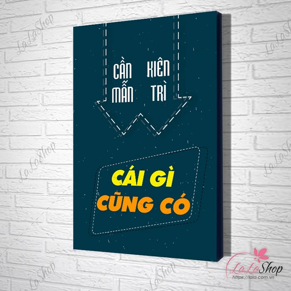 Tranh treo tường cần mẫn kiên trì cái gì cũng có