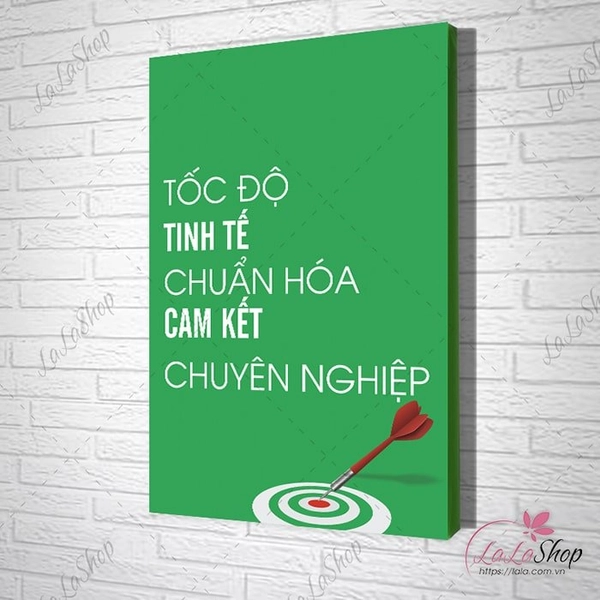 Tranh treo tường văn phòng Tốc độ tinh tế chuẩn hóa cam kết chuyên nghiệp