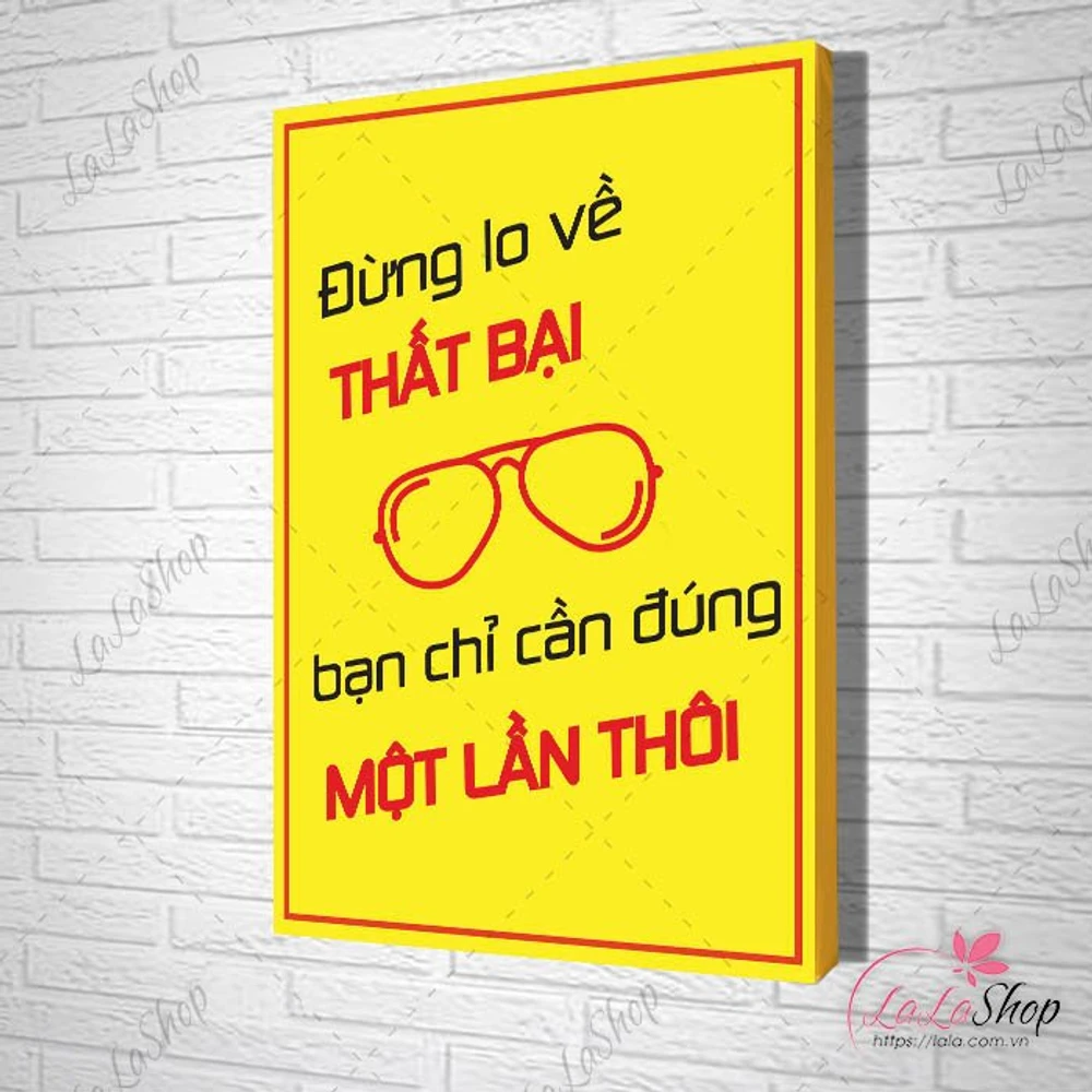 Tranh treo tường đừng lo về thất bại