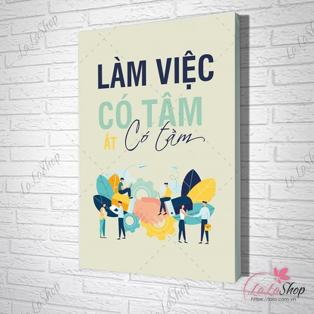 Tranh văn phòng làm việc có tâm ắt có tầm