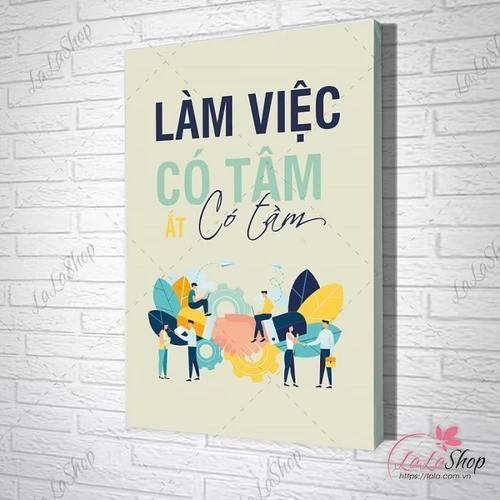 Tranh văn phòng làm việc có tâm ắt có tầm