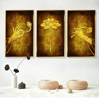 Tranh treo tường sen vàng thoát tục (HG)