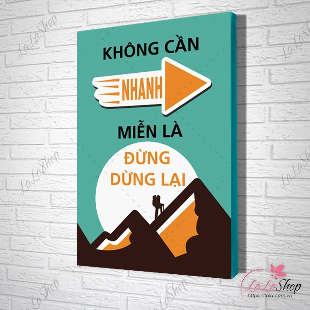 Tranh văn phòng không cần nhanh miễn là đừng dừng lại