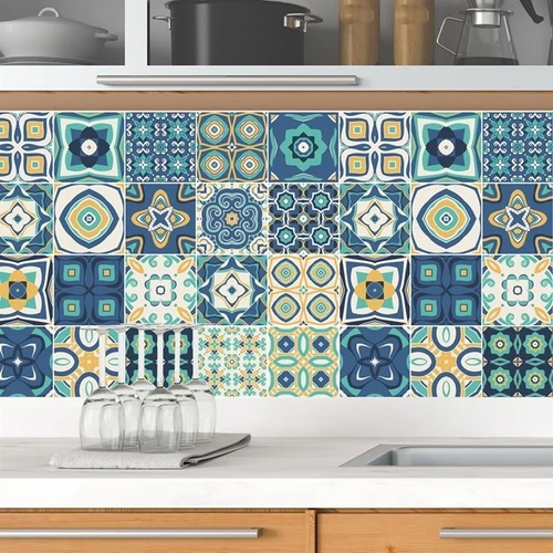 Decal gạch bông hoa văn cổ điển 2 (HG)