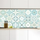 Decal gạch bông hoa văn xanh nhạt (HG)