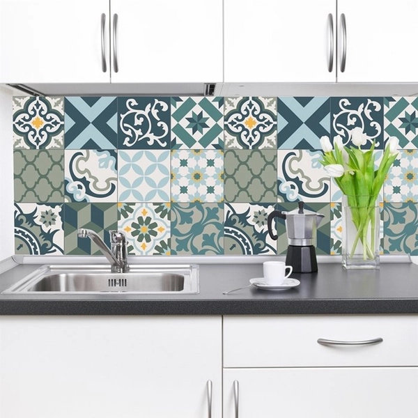 Decal gạch bông họa tiết tối giản (HG)