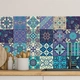 Decal gạch bông họa tiết xanh tím (HG)