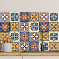 Decal gạch bông vàng xanh (HG)