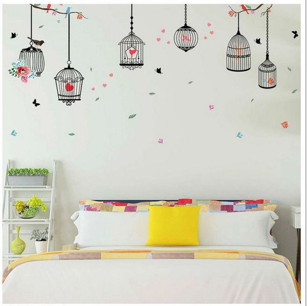 Combo decal dán tường cô gái và đôi hươu (bộ)