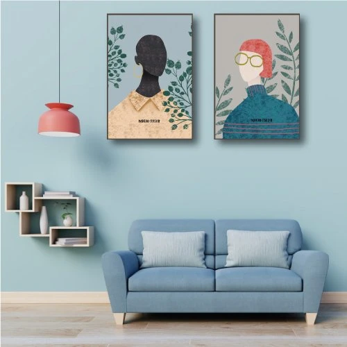 Tranh treo tường cô gái nghệ thuật 6