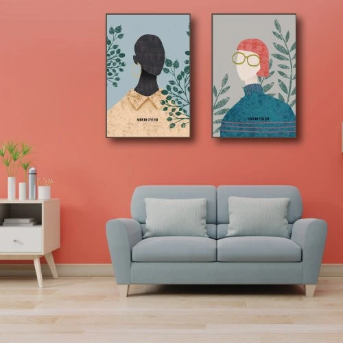 Tranh treo tường cô gái nghệ thuật 6