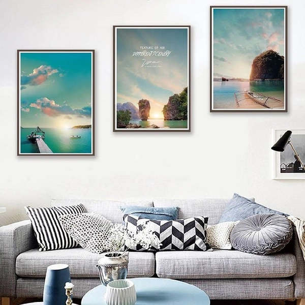 Tranh Treo Tường Phong Cảnh Bình Minh Trên Biển