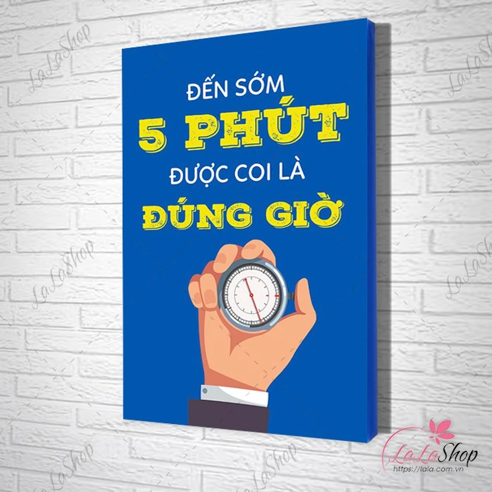 Tranh văn phòng đến sớm 5 phút được coi là đúng giờ