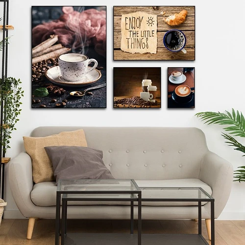 Bộ tranh treo tường hương vị coffee