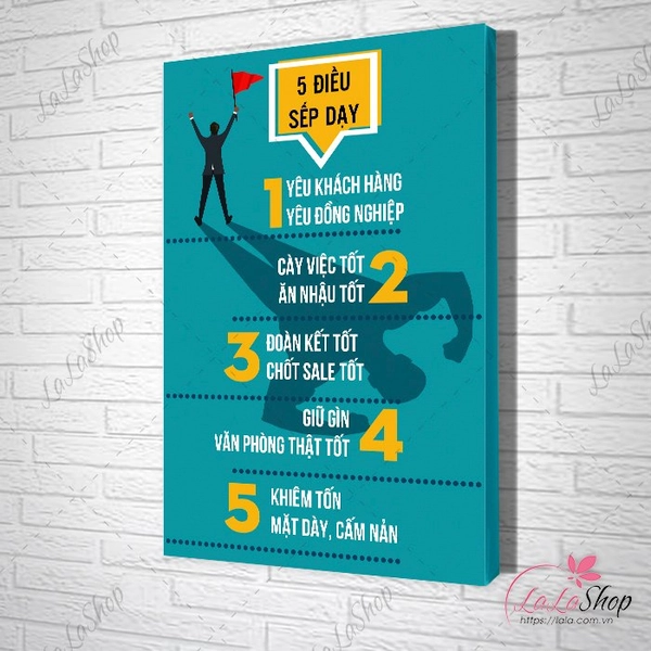 Tranh văn phòng 5 điều sếp dạy
