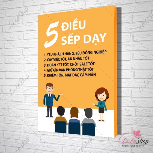 Tranh văn phòng 5 điều sếp dạy