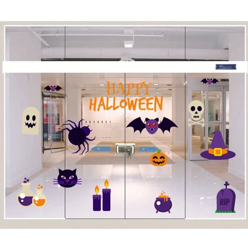 Decal Trang Trí Halloween Rùng Rợn Combo 2