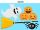 Decal Trang Trí Halloween Rùng Rợn Combo 7