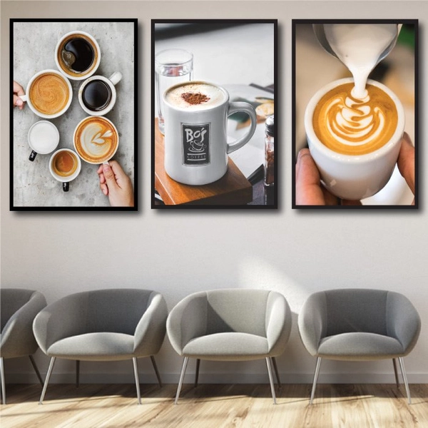 Tranh treo tường tách cà phê sáng