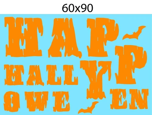 Decal Trang Trí Halloween Rùng Rợn Combo 12