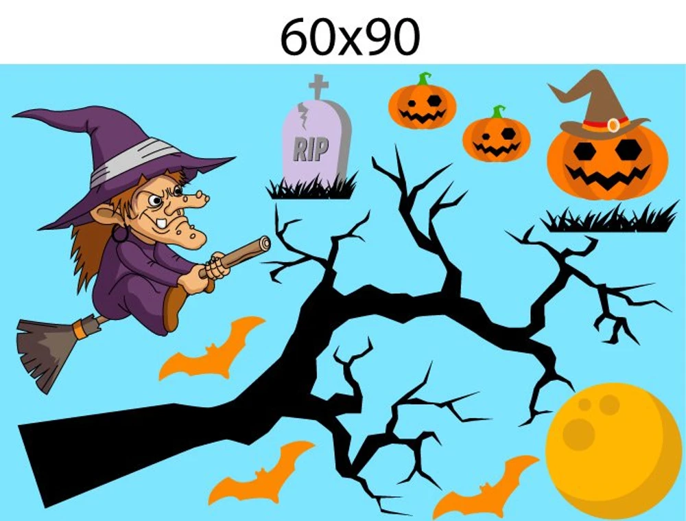 Decal Trang Trí Halloween Rùng Rợn Combo 12