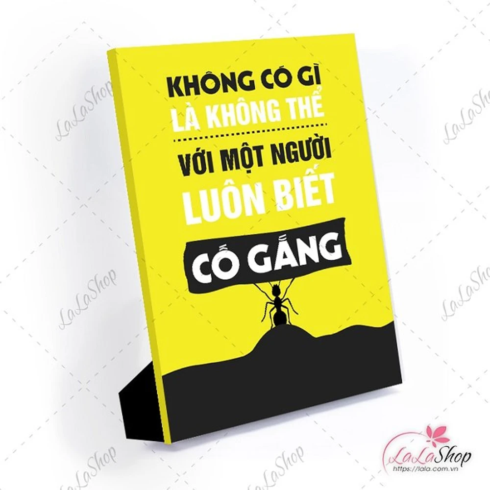 Tranh để bàn không có gì là không thể với một người luôn biết cố gắng