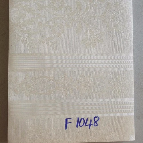 Giấy decal cuộn hoa văn cổ điển màu trắng kem khổ 1m2