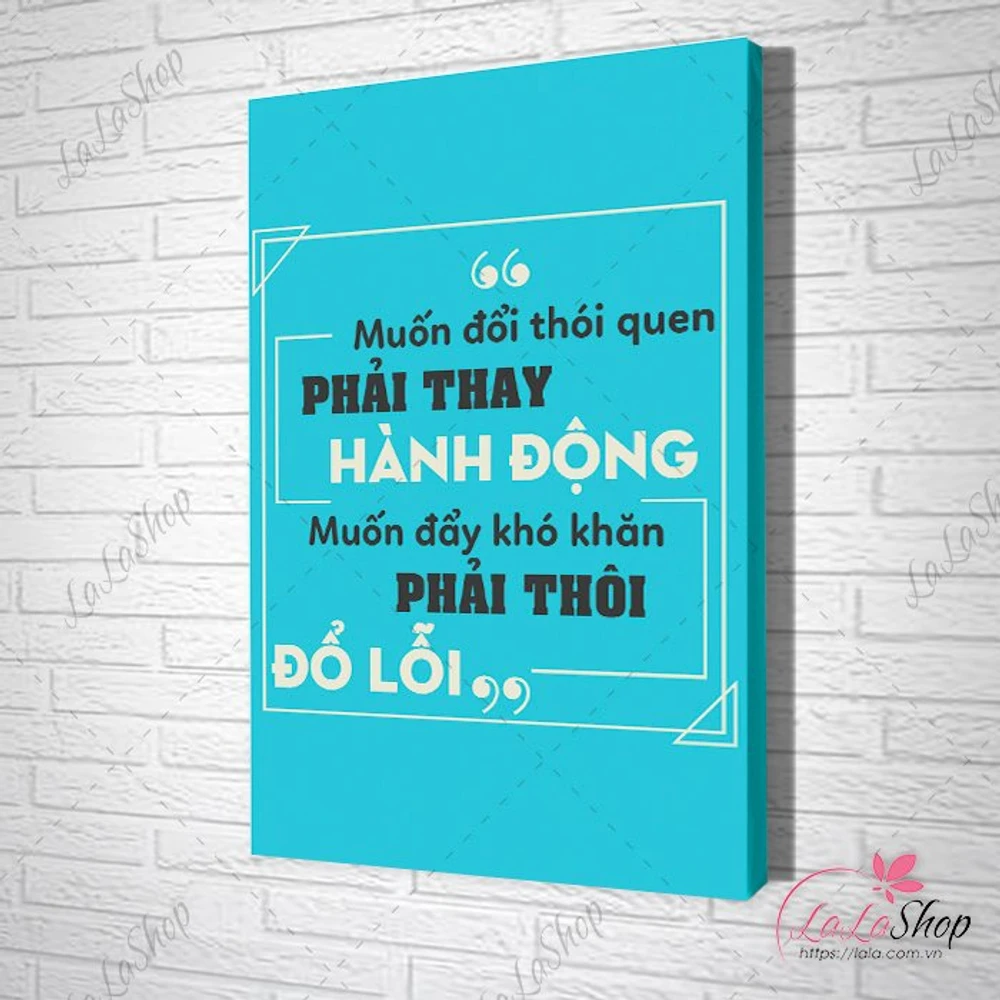 Tranh văn phòng muốn đổi thói quen phải thay hành động