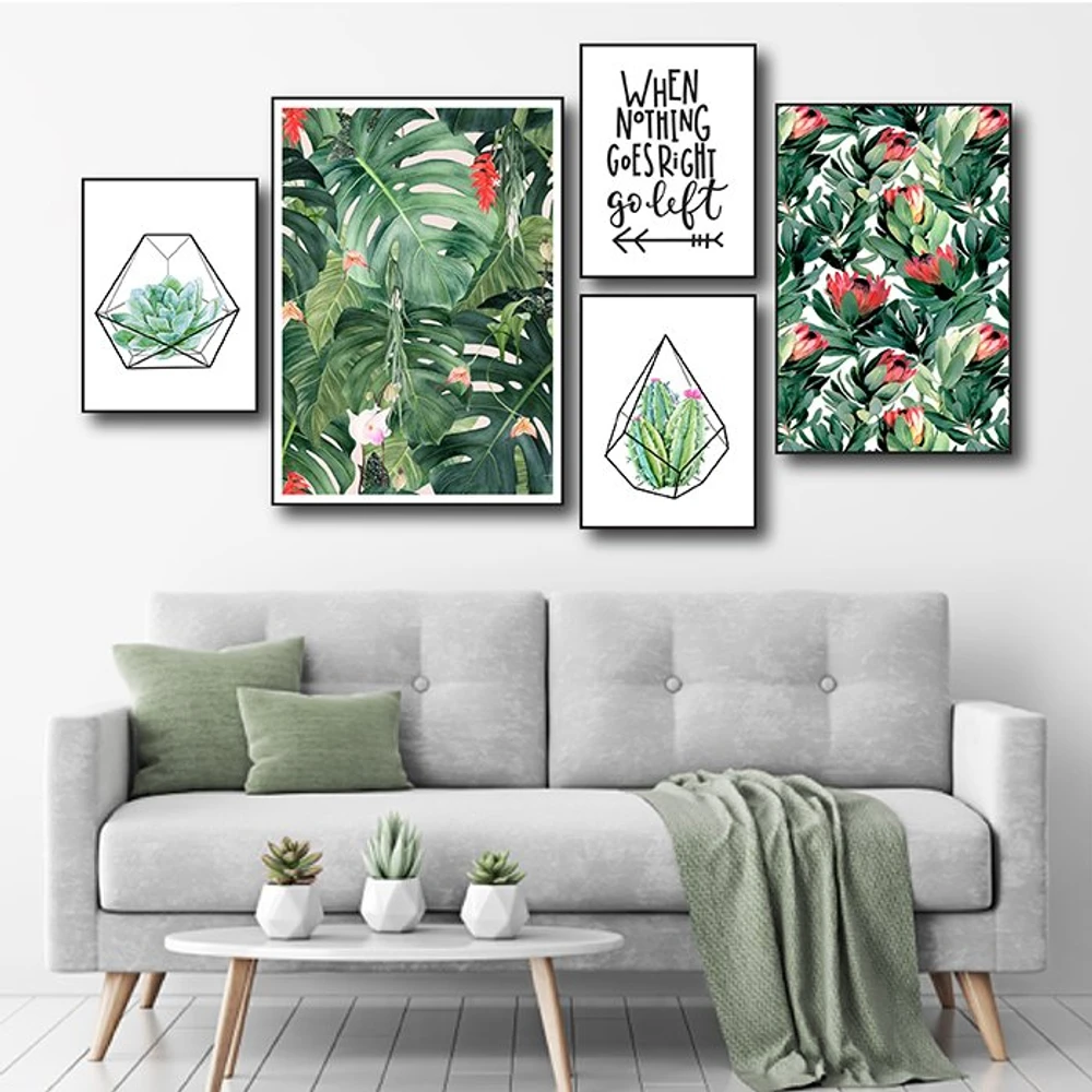 Tranh treo tường when nothing goes right go left