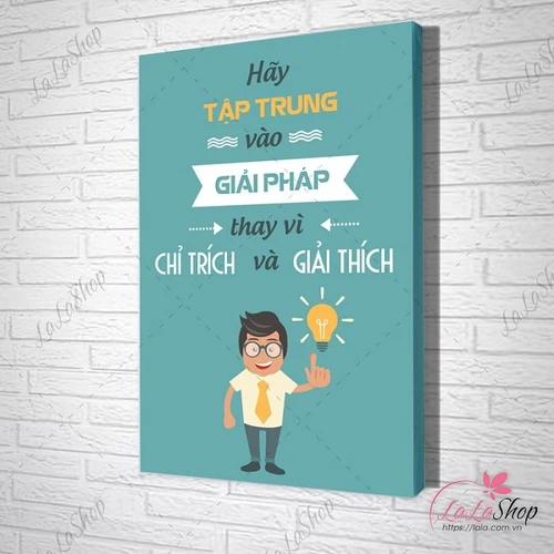 Tranh văn phòng hãy tập trung vào giải pháp