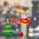 Decal trang trí noel ông già noel cưỡi tuần lộc 5