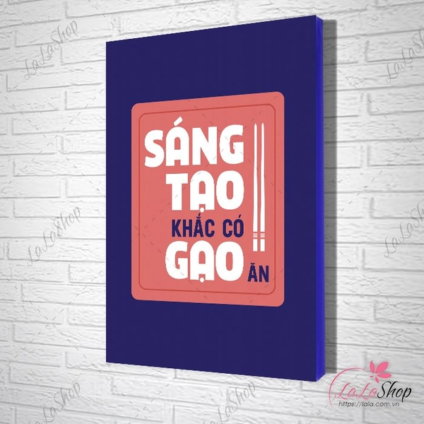 Tranh văn phòng sáng tạo khắc có gạo ăn