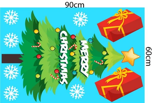 Decal trang trí noel combo đêm hội giáng sinh